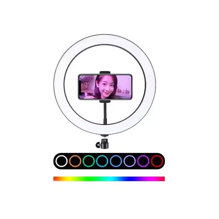 Aro de Luz LED RGB + Trípode y Control