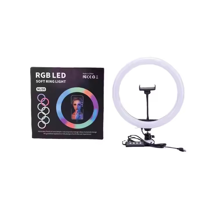 Aro de Luz LED RGB + Trípode y Control