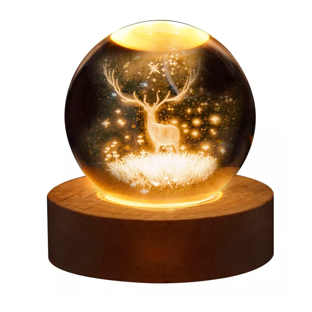 Lampara De Noche Led Galaxia 3D